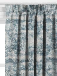 John Lewis Alessia Abstract Jacquard Made to Measure Curtains or Roman Blind, Blue - thumbnail 2