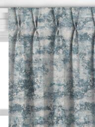 John Lewis Alessia Abstract Jacquard Made to Measure Curtains or Roman Blind, Blue - thumbnail 4