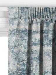 John Lewis Alessia Abstract Jacquard Made to Measure Curtains or Roman Blind, Blue - thumbnail 3