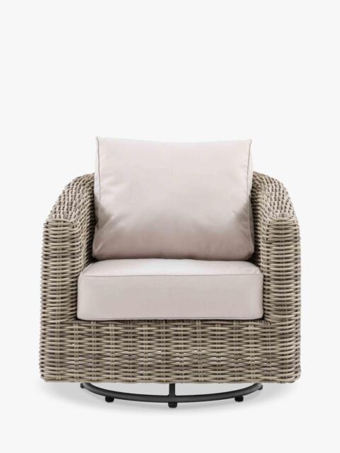 Gallery Direct Ragusa Garden Swivel Chair, Natural - image 1
