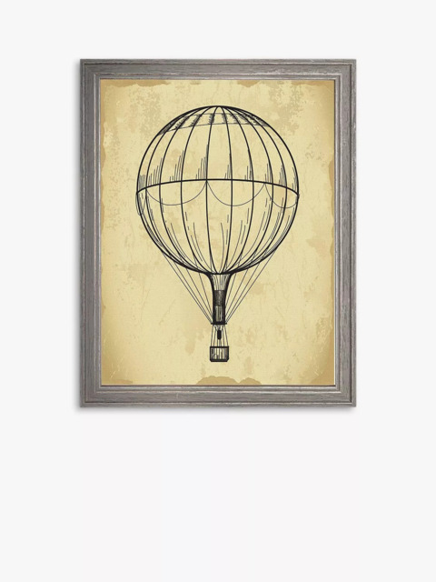 Brookpace Lascelles Air Balloon 'Travel IV' Framed Print, 42 x 36cm, Brown - image 1
