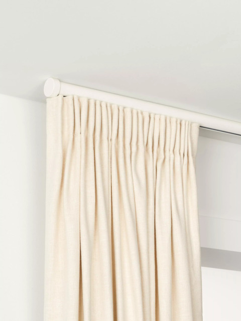 John Lewis Select Gliding Curtain Pole with Stud Finial, Ceiling Fix, Dia.30mm - image 1