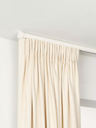John Lewis Select Gliding Curtain Pole with Stud Finial, Ceiling Fix, Dia.30mm