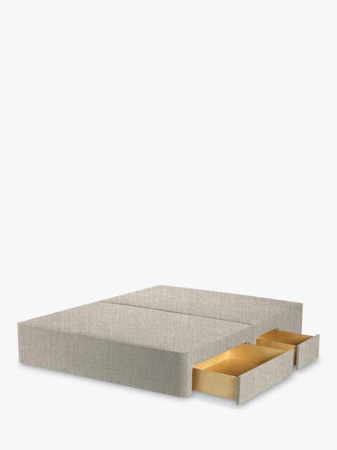 John Lewis Pocket Sprung Upholstered Continental 2+2 Drawer Divan Base, King Size