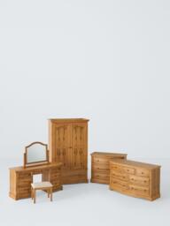 John Lewis Weathered Oak 3 Drawer Bedside Table, Oak - thumbnail 6