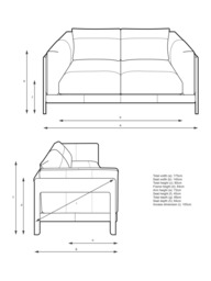 John Lewis Nest Medium 2 Seater Leather Sofa, Light Leg - thumbnail 2