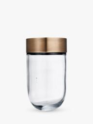 Industville Brooklyn Outdoor/Bathroom Glass Pendant Ceiling Light, Brass - thumbnail 2