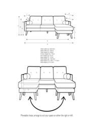 G Plan Vintage The Sixty Five RHF Large 3 Seater Chaise End Sofa - thumbnail 2