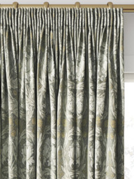 William Morris At Home African Marigold Velvet Made to Measure Curtains or Roman Blind, Limestone - thumbnail 2