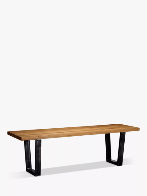 John Lewis Calia 3-Seater Dining Bench, Solid Oak - image 1
