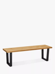 John Lewis Calia 3-Seater Dining Bench, Solid Oak - thumbnail 3