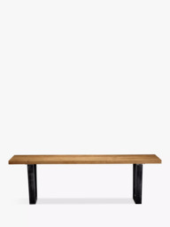 John Lewis Calia 3-Seater Dining Bench, Solid Oak - thumbnail 4