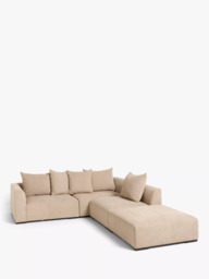 John Lewis Tokyo Grand 5+ Seater RHF Corner Unit, Easy Clean Chunky Chenille - thumbnail 1