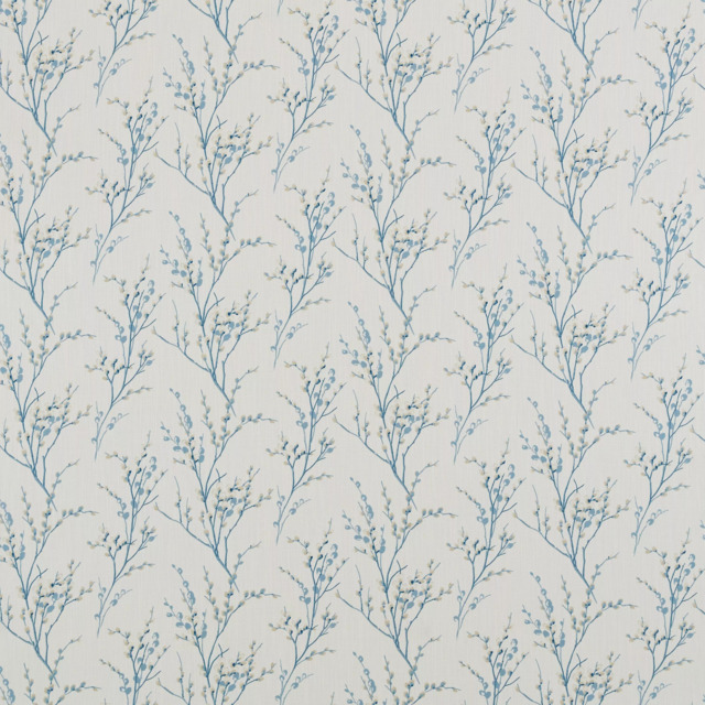 Laura Ashley Pussy Willow Made to Measure Curtains or Roman Blind, Off White/Seaspray - image 1