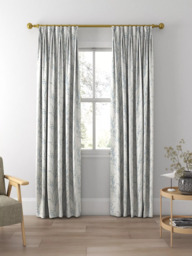 Laura Ashley Pussy Willow Made to Measure Curtains or Roman Blind, Off White/Seaspray - thumbnail 5