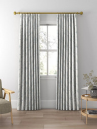 Laura Ashley Pussy Willow Made to Measure Curtains or Roman Blind, Off White/Seaspray - thumbnail 3