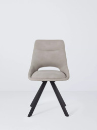 John Lewis Paige Swivel Dining Chair, Set of 2, Misty - thumbnail 3