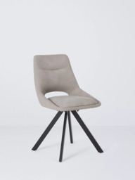 John Lewis Paige Swivel Dining Chair, Set of 2, Misty - thumbnail 2