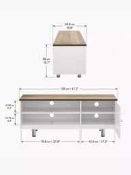 AVF Whitesands 1200 TV Stand for TVs up to 60” - thumbnail 6