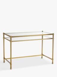 Pottery Barn Everson Small Desk, Brass - thumbnail 2