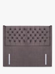 John Lewis Margot Winged Full Depth Upholstered Headboard, Double - thumbnail 1