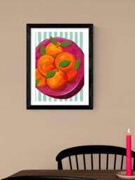 EAST END PRINTS Susie Miller 'Summer Blood Oranges' Framed Print, 43.4 x 33.4cm, Black Frame - thumbnail 2