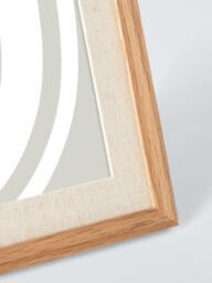 John Lewis Linen Mount Photo Frame, Natural Oak - thumbnail 2