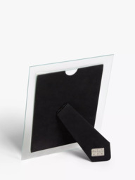 John Lewis Glass Border Photo Frame, Clear/Silver - thumbnail 4