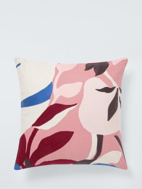 John Lewis Floral Crop Embroidered Cushion - image 1