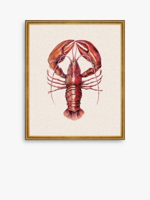 Brookpace Lascelles 'Lobster' Framed Canvas Print, 38 x 31cm, Red - image 1