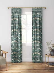 William Morris At Home Strawberry Thief Velvet Made to Measure Curtains or Roman Blind, Indigo - thumbnail 3