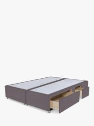 John Lewis Non-Sprung Upholstered Continental 2+2 Drawer Divan Base, Super King Size - thumbnail 2