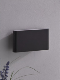 John Lewis Olbia LED Outdoor Wall Light, Charcoal - thumbnail 5