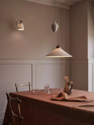 Original BTC Cobb Rise and Fall Bone China Shade Pendant Ceiling Light, Natural - thumbnail 3