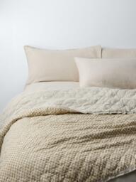 John Lewis Riya Quilt Bronze Green - thumbnail 1