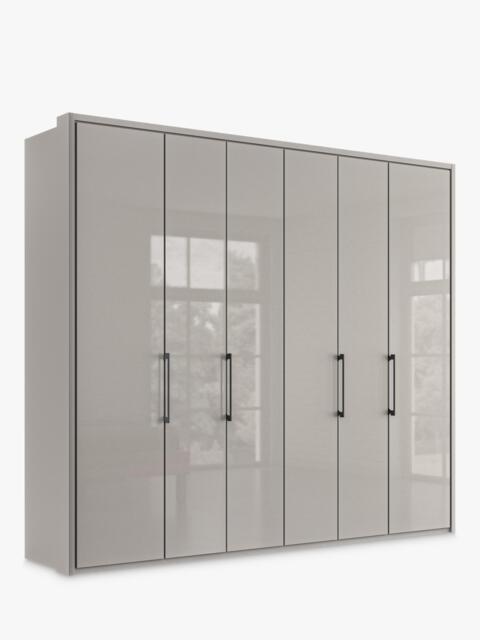 John Lewis Osaka 2.5m Bi-Fold Wardrobe with 6 Glass Doors - image 1