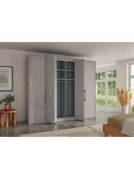 John Lewis Osaka 2.5m Bi-Fold Wardrobe with 6 Glass Doors - thumbnail 3