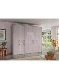 John Lewis Osaka 2.5m Bi-Fold Wardrobe with 6 Glass Doors - thumbnail 2