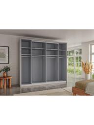 John Lewis Osaka 2.5m Bi-Fold Wardrobe with 6 Glass Doors - thumbnail 5