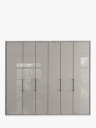 John Lewis Osaka 2.5m Bi-Fold Wardrobe with 6 Glass Doors - thumbnail 4