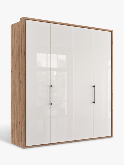John Lewis Osaka 2m Bi-Fold Wardrobe with 4 Glass Doors - image 1