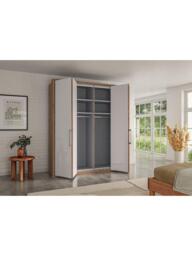 John Lewis Osaka 2m Bi-Fold Wardrobe with 4 Glass Doors - thumbnail 3