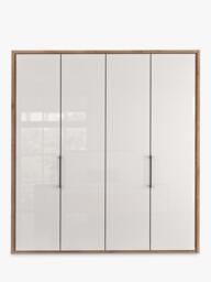 John Lewis Osaka 2m Bi-Fold Wardrobe with 4 Glass Doors - thumbnail 4