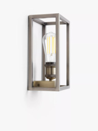 John Lewis Boundary Wall Light, Brass/Pewter - thumbnail 4