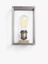 John Lewis Boundary Wall Light, Brass/Pewter - thumbnail 3