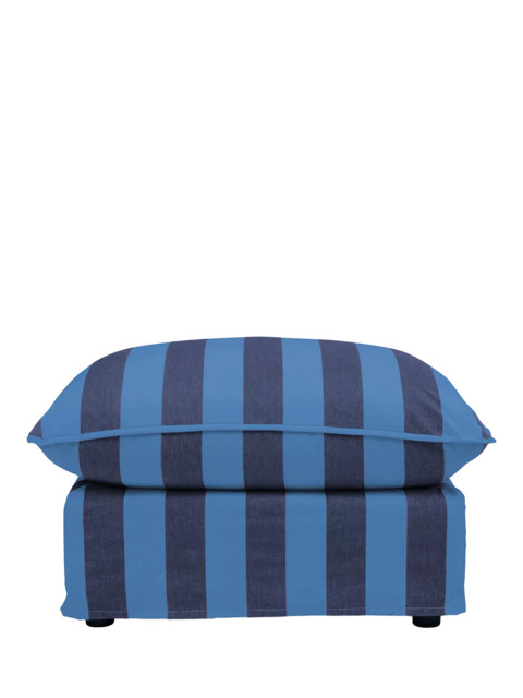 John Lewis x Sophie Conran Cocobella Footstool, Coastal Stripe - image 1