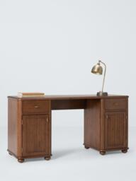 John Lewis Elder 2 Door, 2 Drawer Desk, Walnut Finish - thumbnail 4