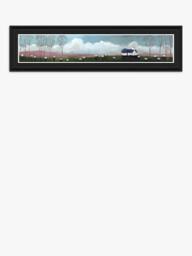 John Lewis Geoff Beckett 'Hilltops' Framed Print, 109 x 29cm, Multi Multi - thumbnail 1