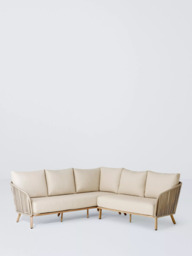 John Lewis Flat Rope Weave 5-Seater Corner Garden Sofa
