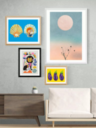 EAST END PRINTS Rachel Lee 'Black Lion' Framed Print - thumbnail 2